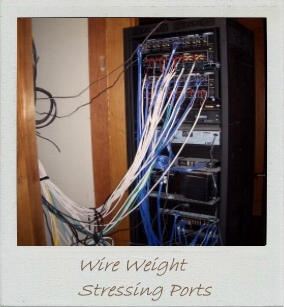Hall of shame - Wire weight stressing ports.